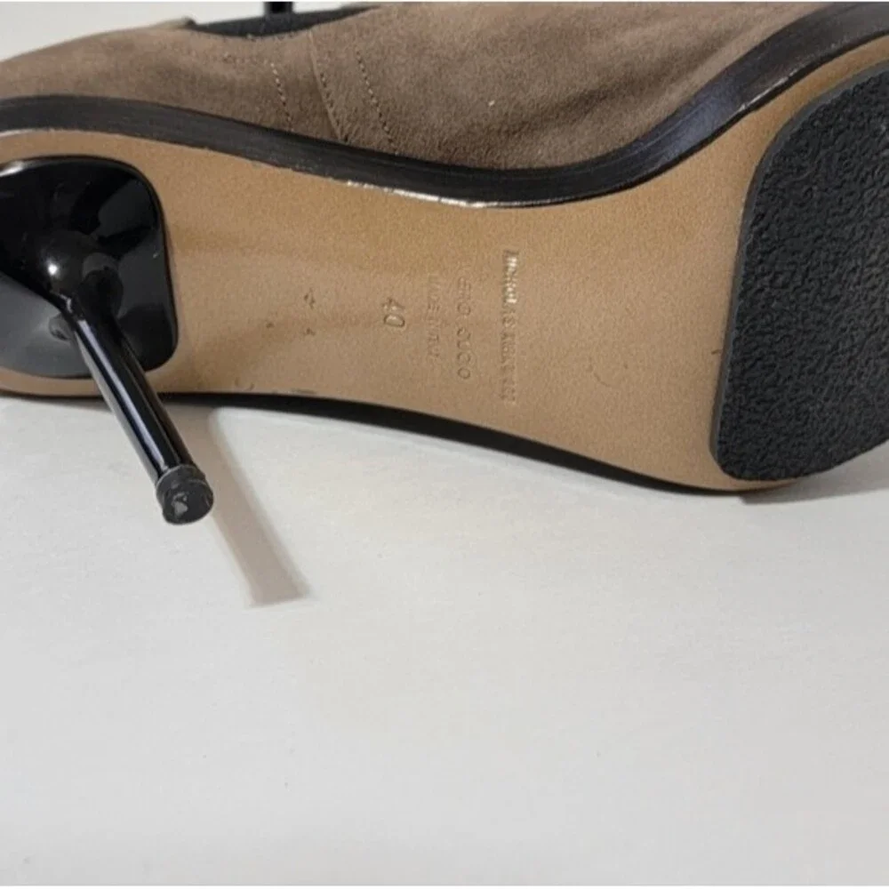 NEW! Nickolas Kirkwood Suade Platform Booties Heel - Picture 10 of 12